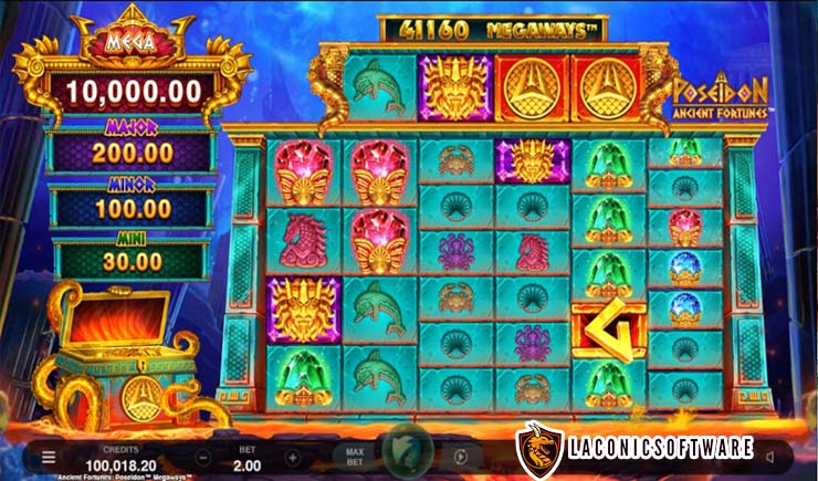 Cách chơi Ancient Fortunes Poseidon Megaways Slot